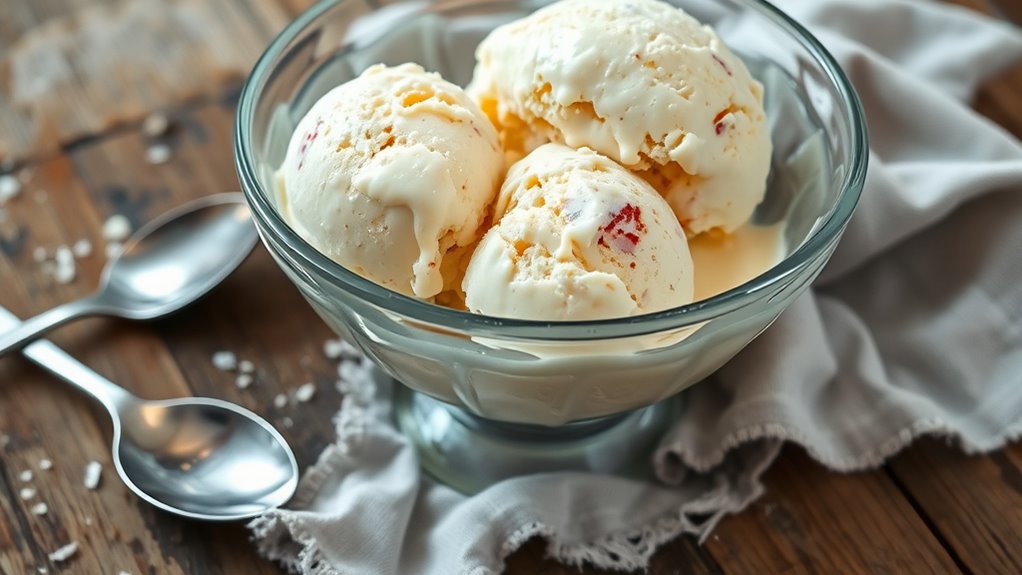 discard spoiled ice cream