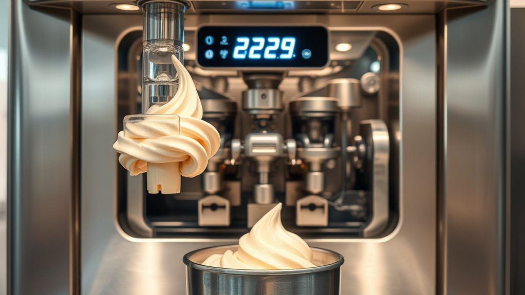 freezing churning blending