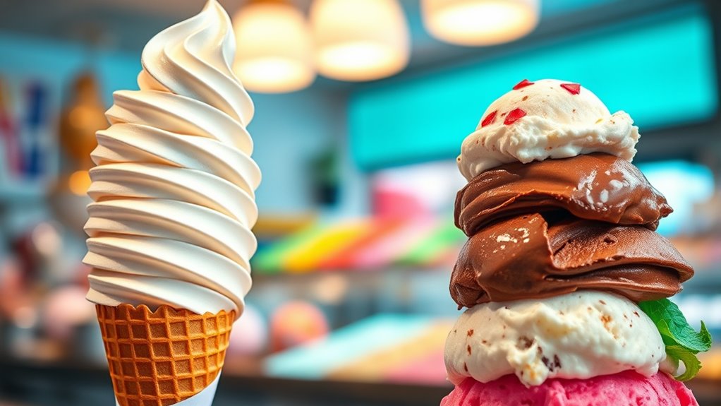 ice cream sales comparison