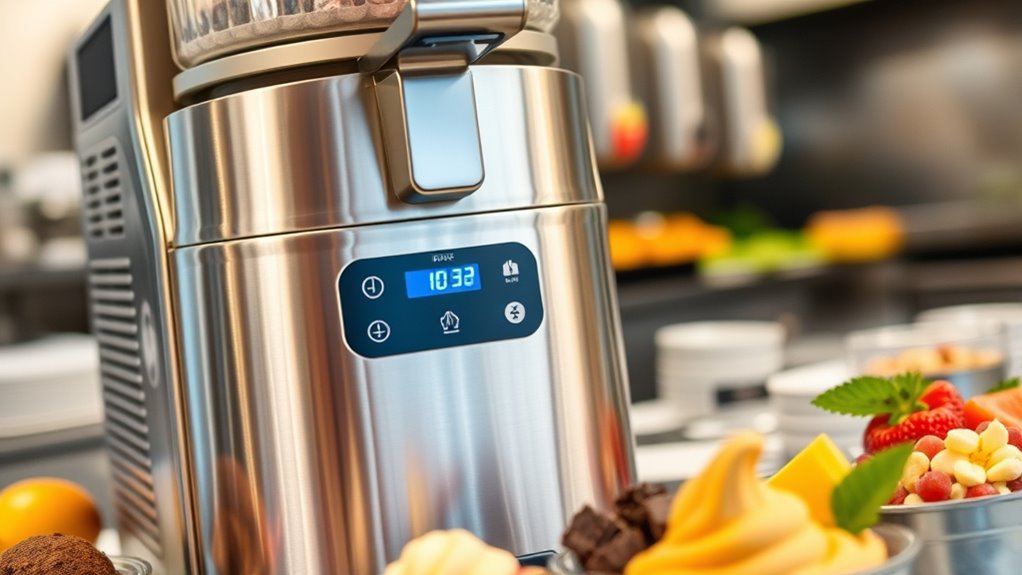 key commercial gelato features