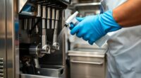 proper commercial ice cream cleaning