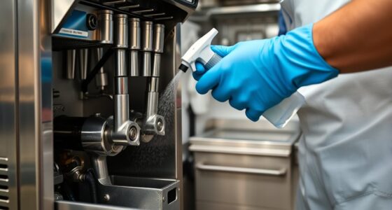 proper commercial ice cream cleaning