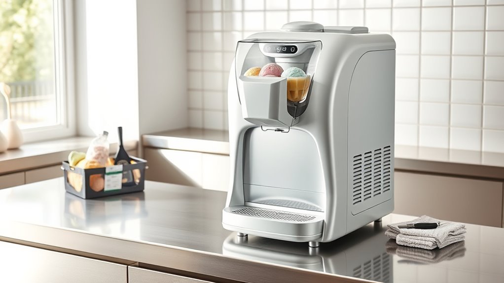 regular cleaning ensures ice cream quality