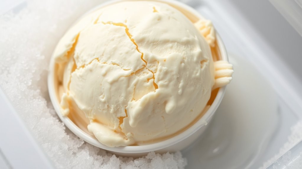 signs of spoiled ice cream
