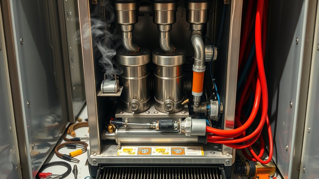 test compressor cooling components