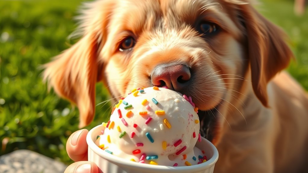 avoid giving dogs ice cream