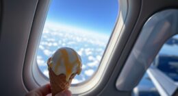 carrying ice cream on flights