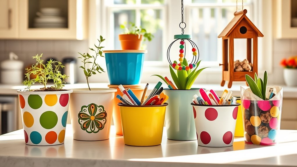 creative ice cream tub reuse