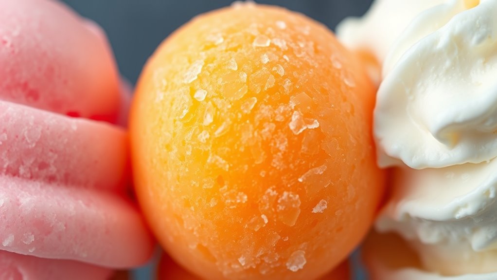 dairy content defines dessert texture