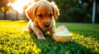 dog safety with ice cream