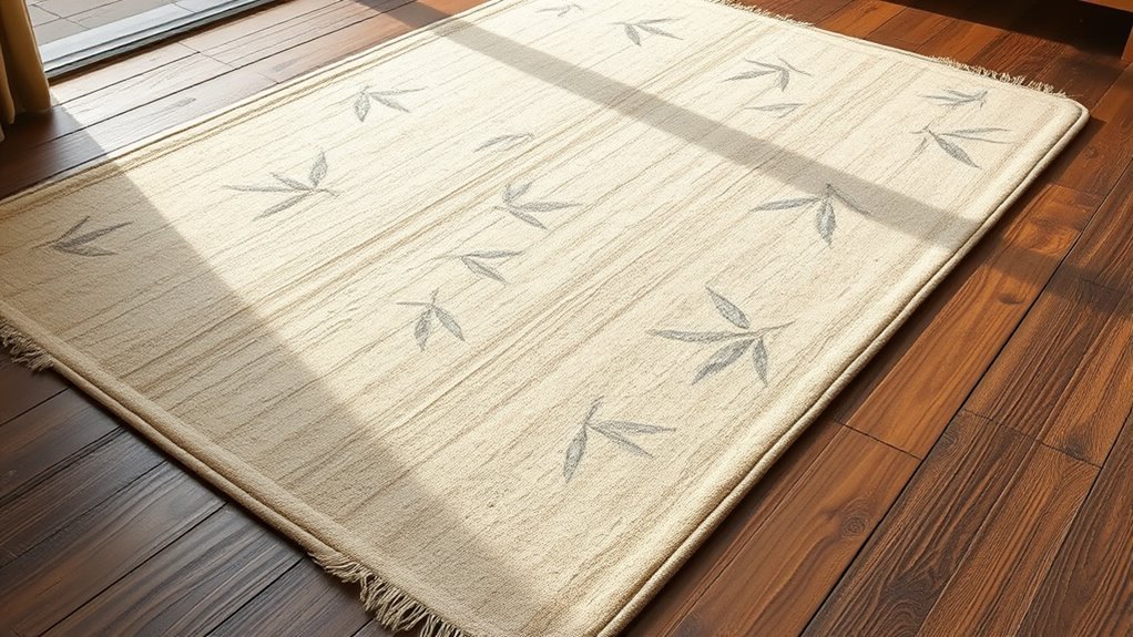 eco friendly bamboo silk rugs