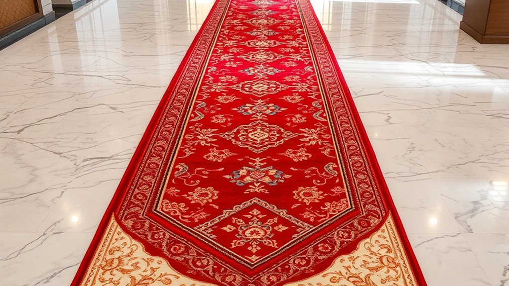 elegant durable silk runners