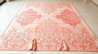 elegant pink silk rugs