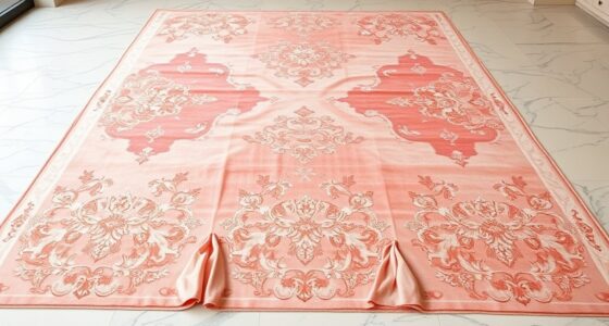 elegant pink silk rugs
