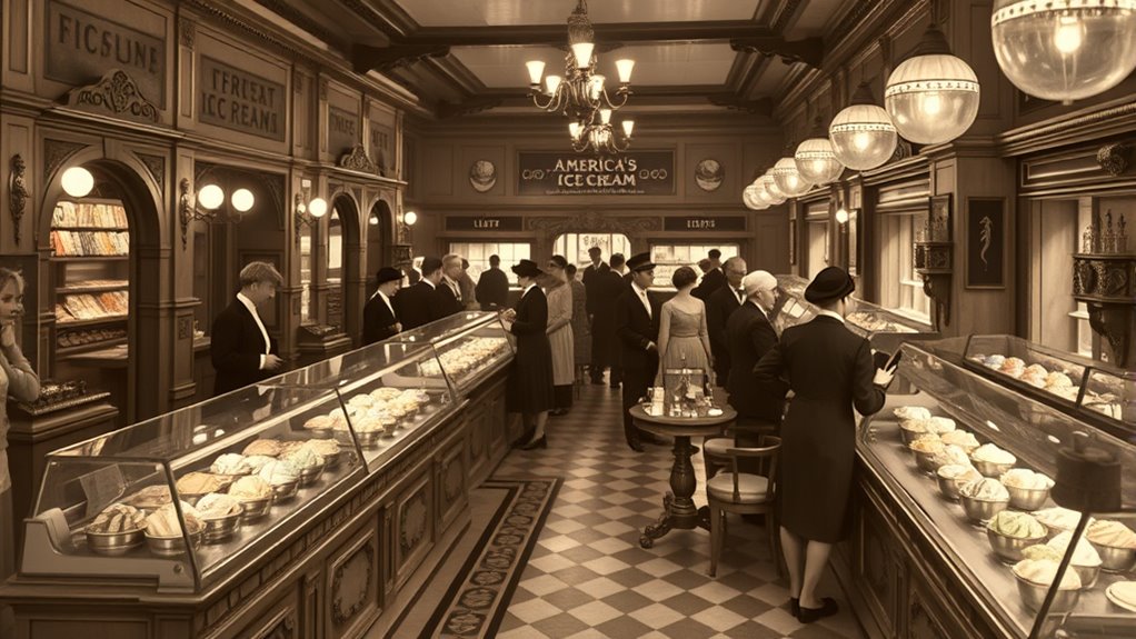 first ice cream parlor innovations