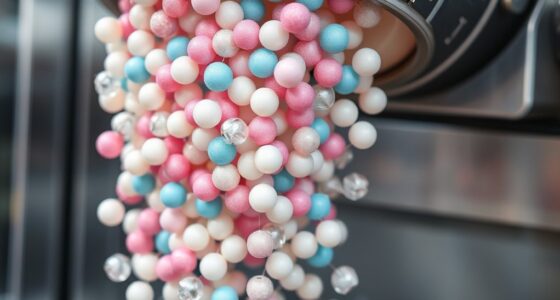 freezing ice cream into beads