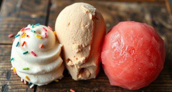 frozen dessert comparison details