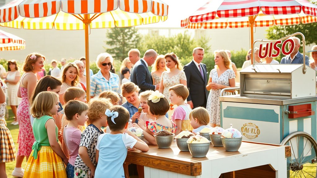 history of ice cream gatherings