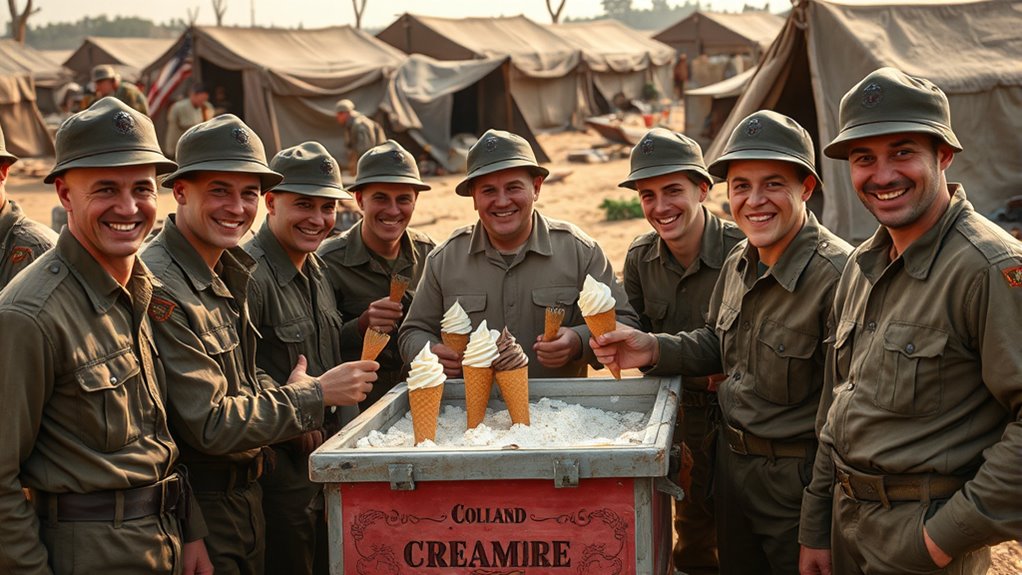 ice cream boosted war morale