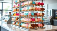 ice cream cone display racks