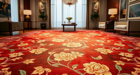 luxury glossy silk carpets