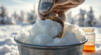 make ice cream with snow