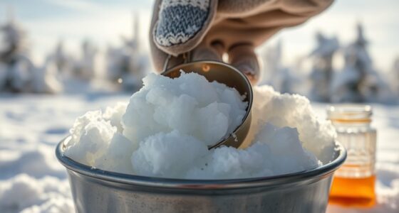 make ice cream with snow
