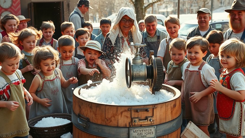 manual ice cream making