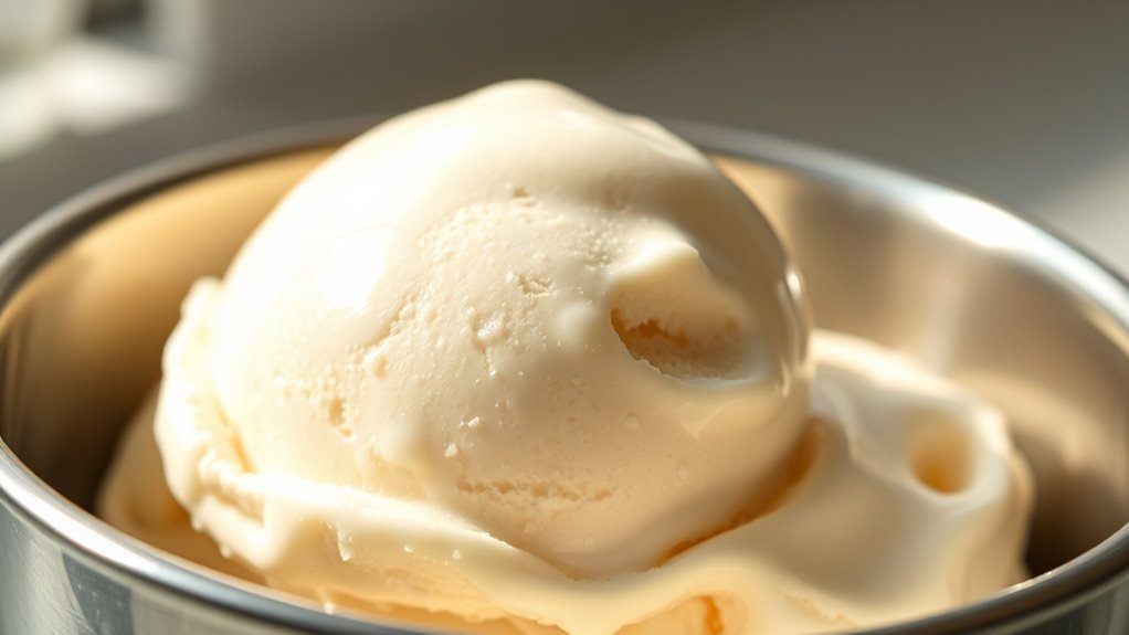 optimal ice cream serving temperature