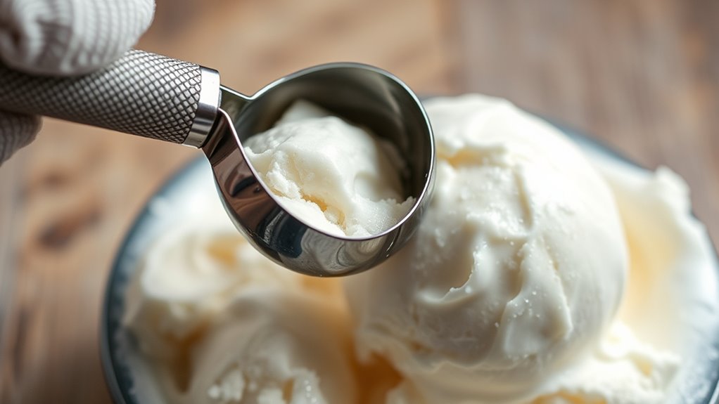 proper freezer warm scoop