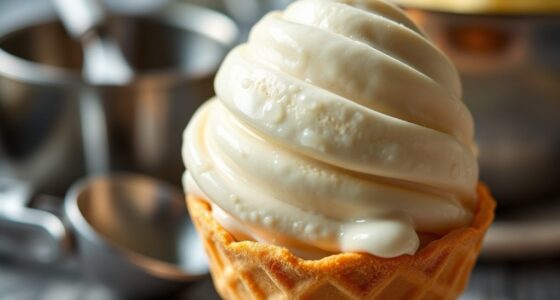 proper ice cream serving temperature