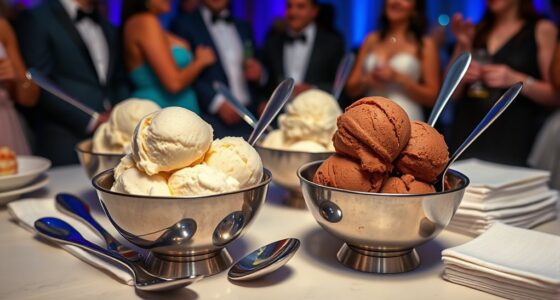 serve ice cream neatly