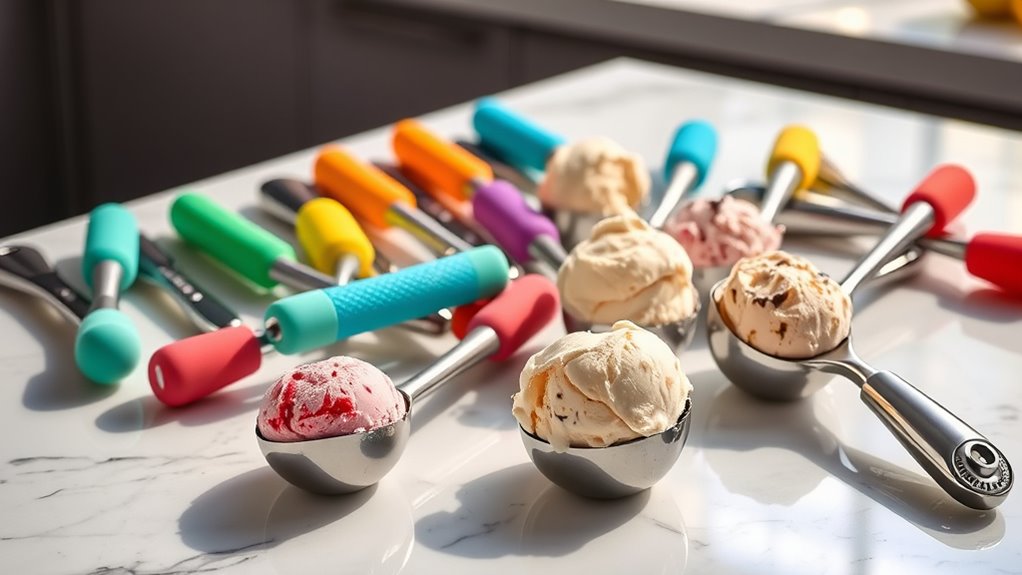 top ergonomic ice cream scoops