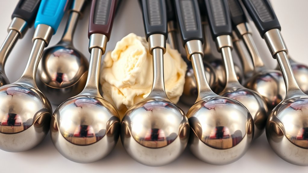 top heavy duty ice cream scoops