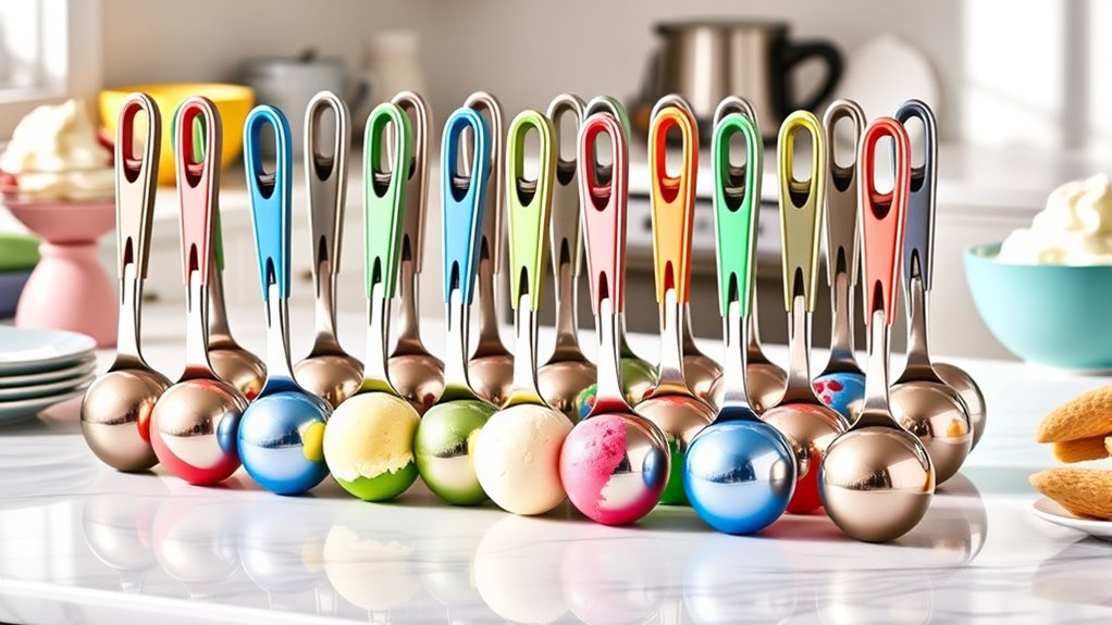 top lever ice cream scoops