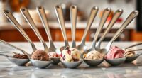 top long handle ice cream spoons