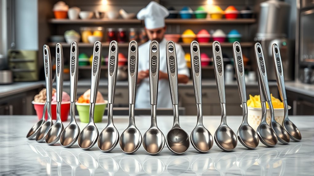 top mechanical ice cream scoopers