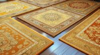 top metallic silk carpets