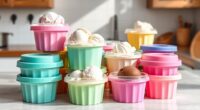 top silicone ice cream containers