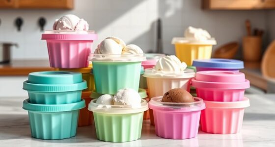 top silicone ice cream containers