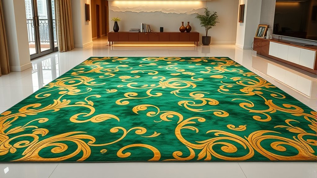 top silk carpets with radiant heating
