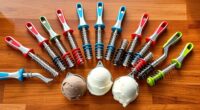 top spring loaded ice cream scoops