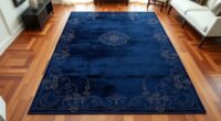 top yilong navy silk rugs