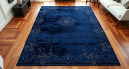 top yilong navy silk rugs