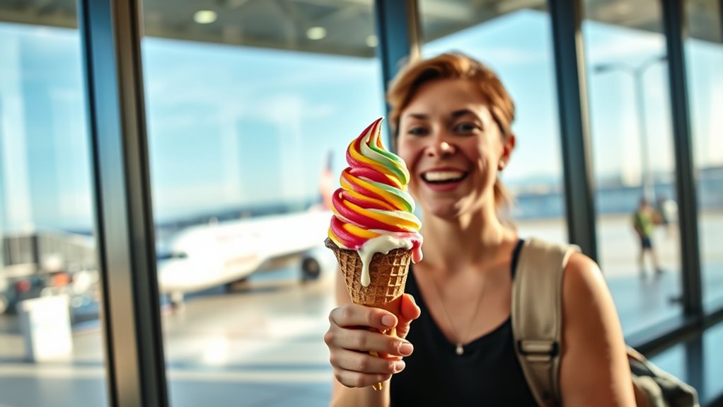 traveling with frozen treats