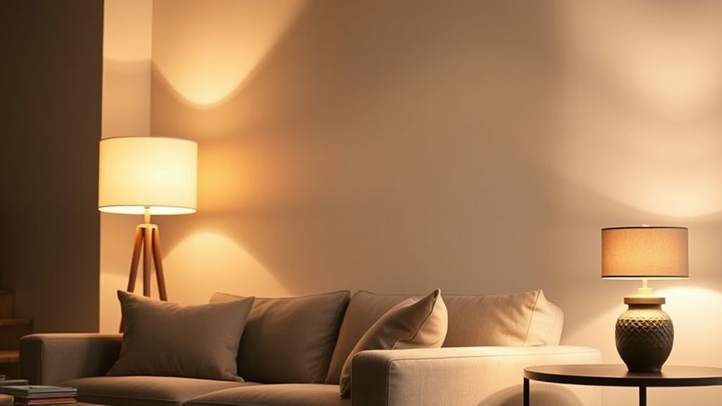 balanced lighting through strategic placement