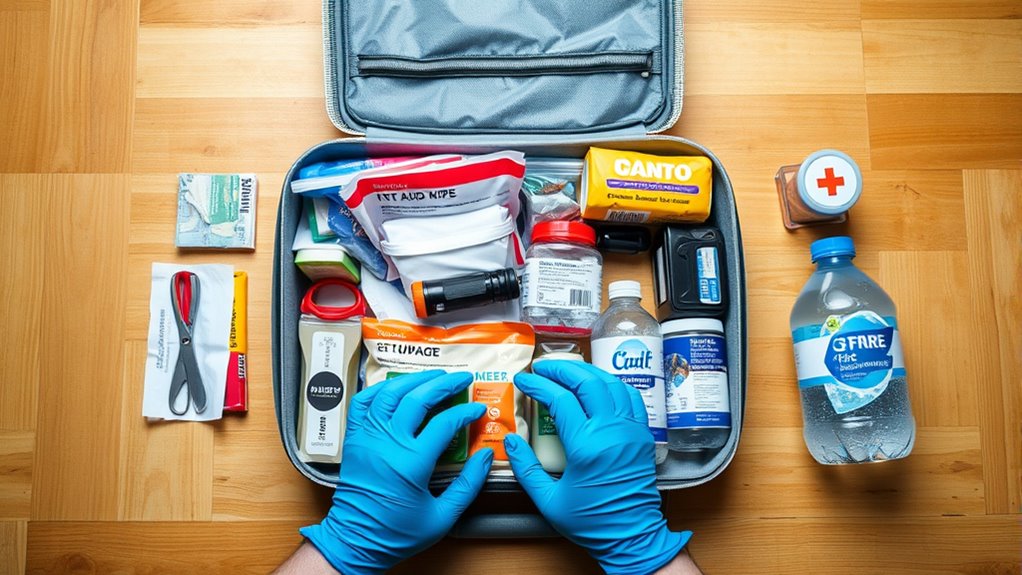 check restock organize first aid