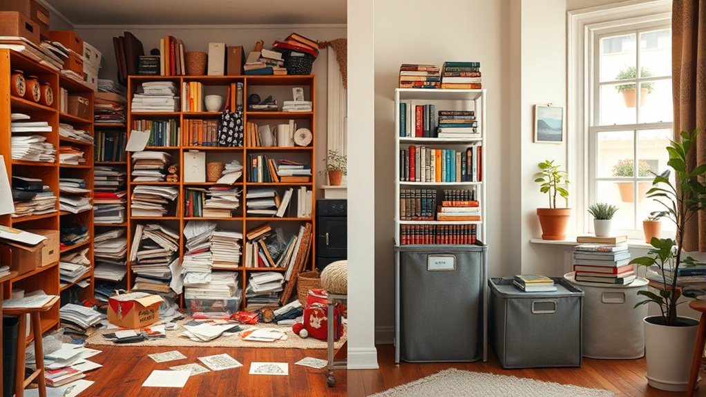 tackle decluttering in stages