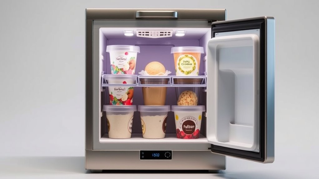 compact freezers for ice cream