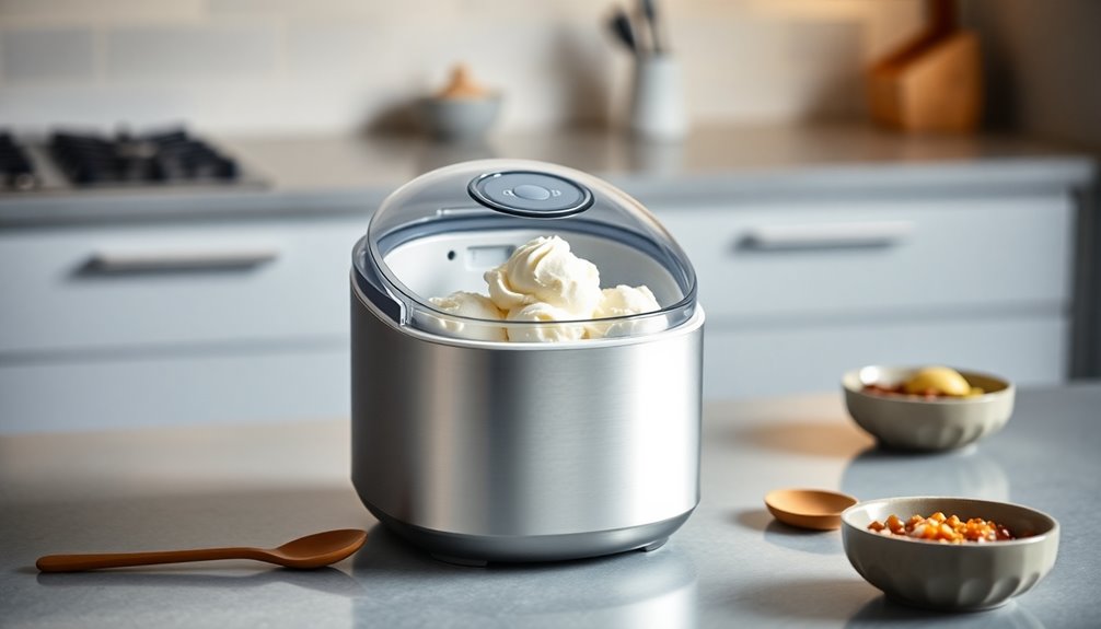 quiet efficient ice cream maker